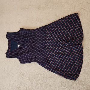Tommy Hilfiger navy patterned sleeveless dress NWT 2